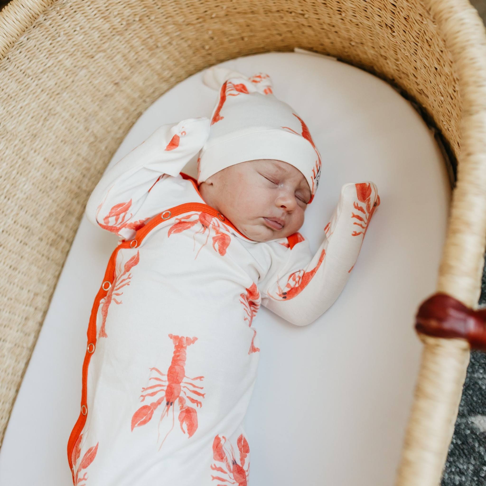 Newborn Knotted Gown - Skipper