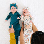 Newborn Knotted Gown - Steel