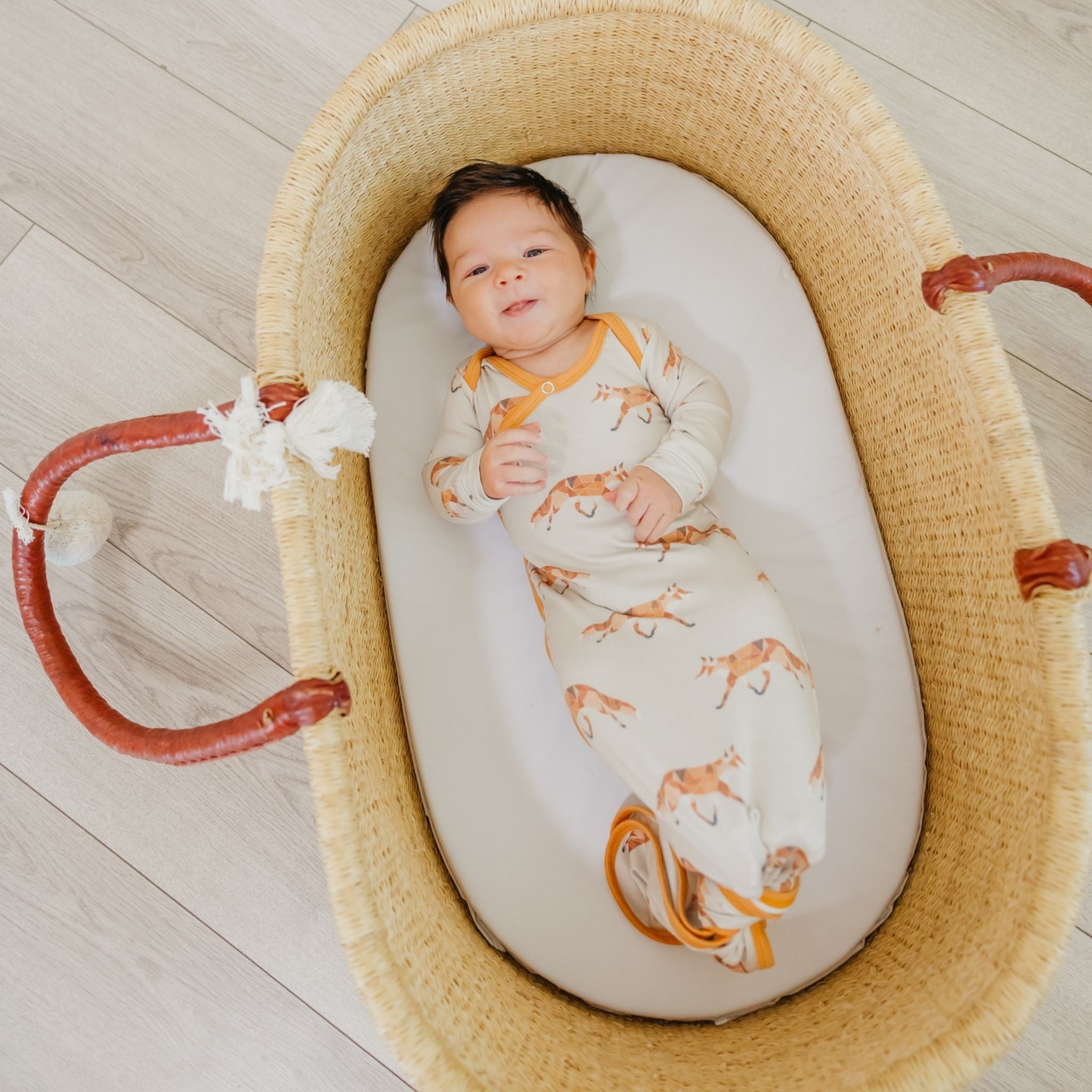 Newborn Knotted Gown - Swift