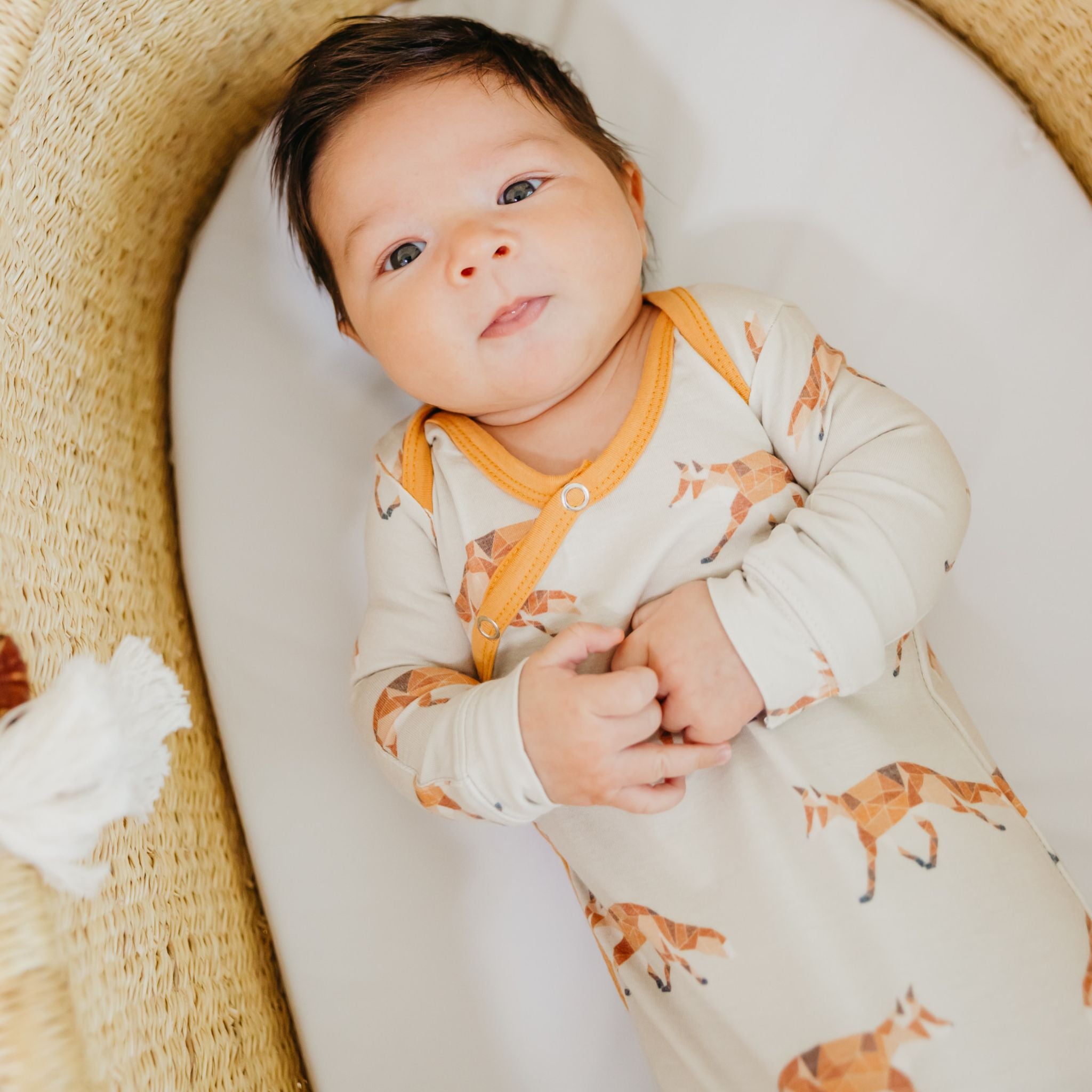 Newborn Knotted Gown - Swift