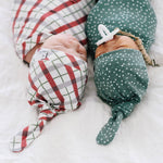Newborn Top Knot Hat - Juniper