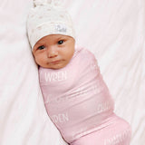 Personalized Baby Name Swaddle Blanket - Crepe