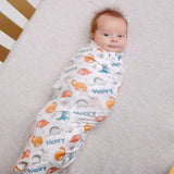 Personalized Baby Name Swaddle Blanket - Dino