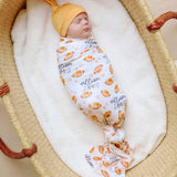 Personalized Baby Name Swaddle Blanket - Football