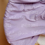 Personalized Baby Name Swaddle Blanket - Lily