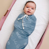 Personalized Baby Name Swaddle Blanket - Ocean