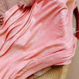 Personalized Baby Name Swaddle Blanket - Peach