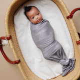 Personalized Baby Name Swaddle Blanket - Stone