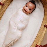 Personalized Baby Name Swaddle Blanket - Vanilla