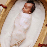 Personalized Baby Name Swaddle Blanket - Vanilla