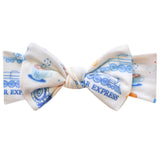Knit Headband Bow - The Polar Express