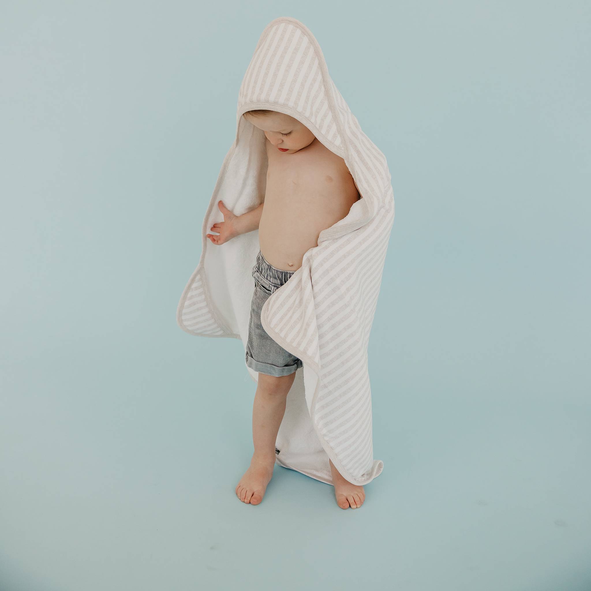 Premium Baby Knit Hooded Towel - Coastal