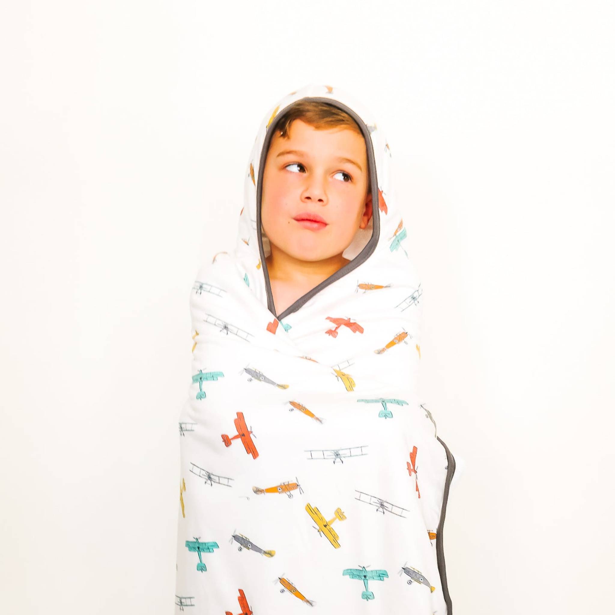 Premium Big Kid Hooded Towel - Ace