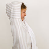 Premium Big Kid Hooded Towel - Coastal