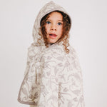 Premium Big Kid Hooded Towel - Jurassic Park Fossils