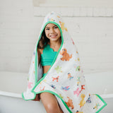 Premium Big Kid Hooded Towel - Sesame Friends
