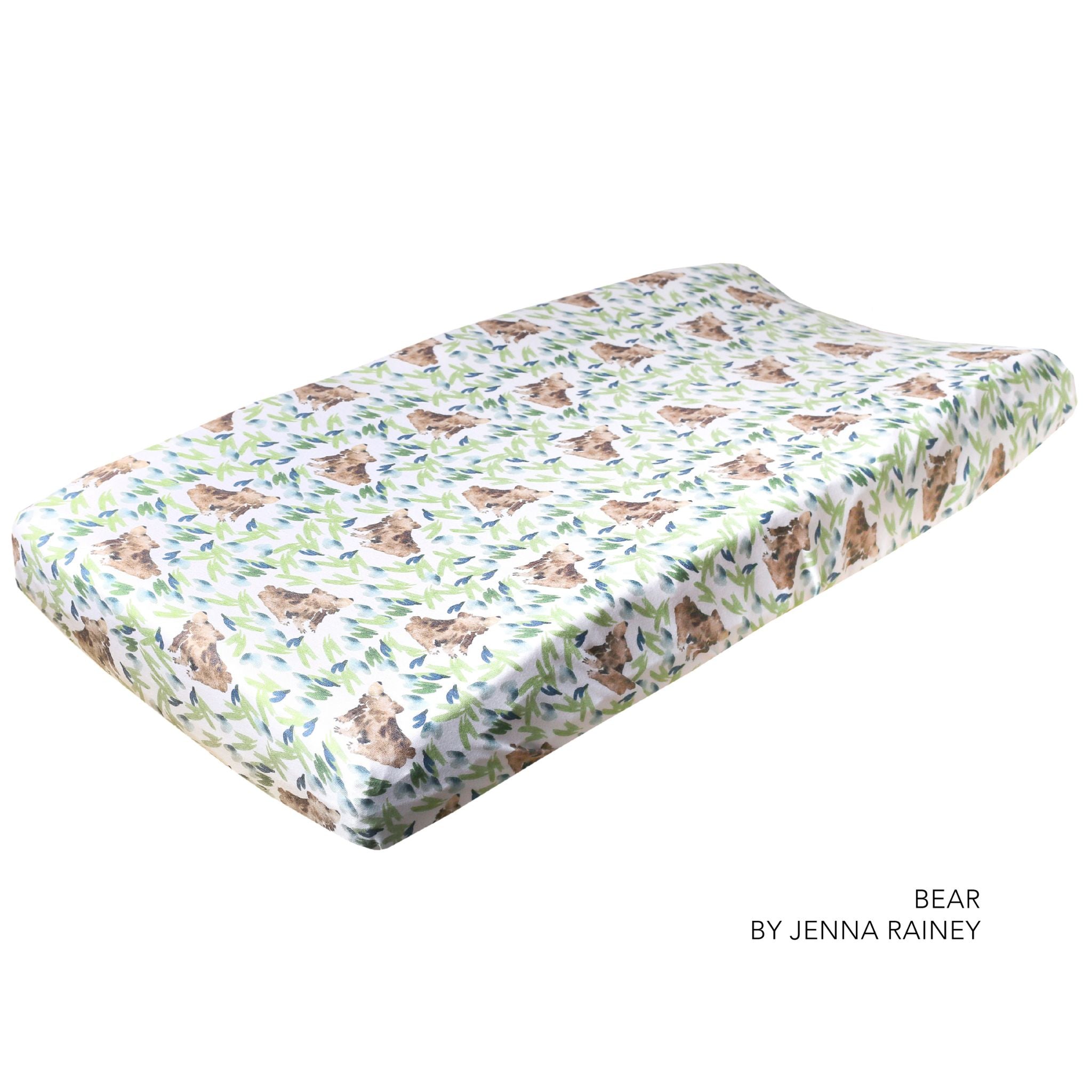 Premium Knit Diaper Changing Pad Cover - Bear