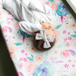 Premium Knit Diaper Changing Pad Cover - Bloom