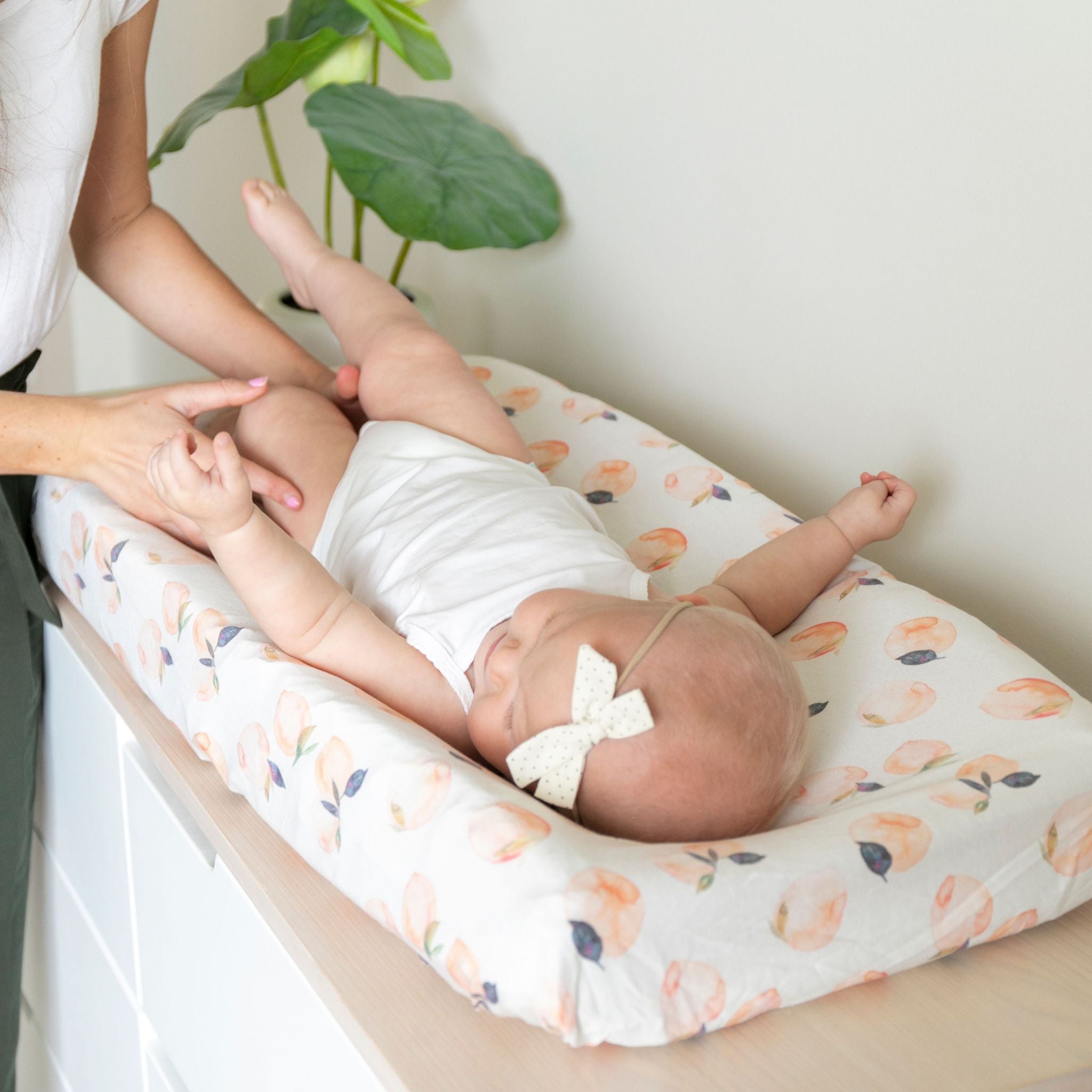 Premium Knit Diaper Changing Pad Cover - Caroline