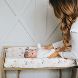 Premium Knit Diaper Changing Pad Cover - Caroline