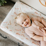 Premium Knit Diaper Changing Pad Cover - Coral