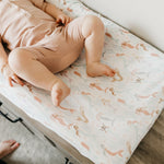 Premium Knit Diaper Changing Pad Cover - Coral