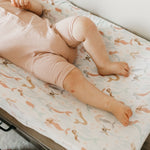 Premium Knit Diaper Changing Pad Cover - Coral