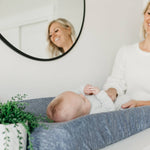 Premium Knit Diaper Changing Pad Cover - Denim