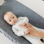 Premium Knit Diaper Changing Pad Cover - Denim