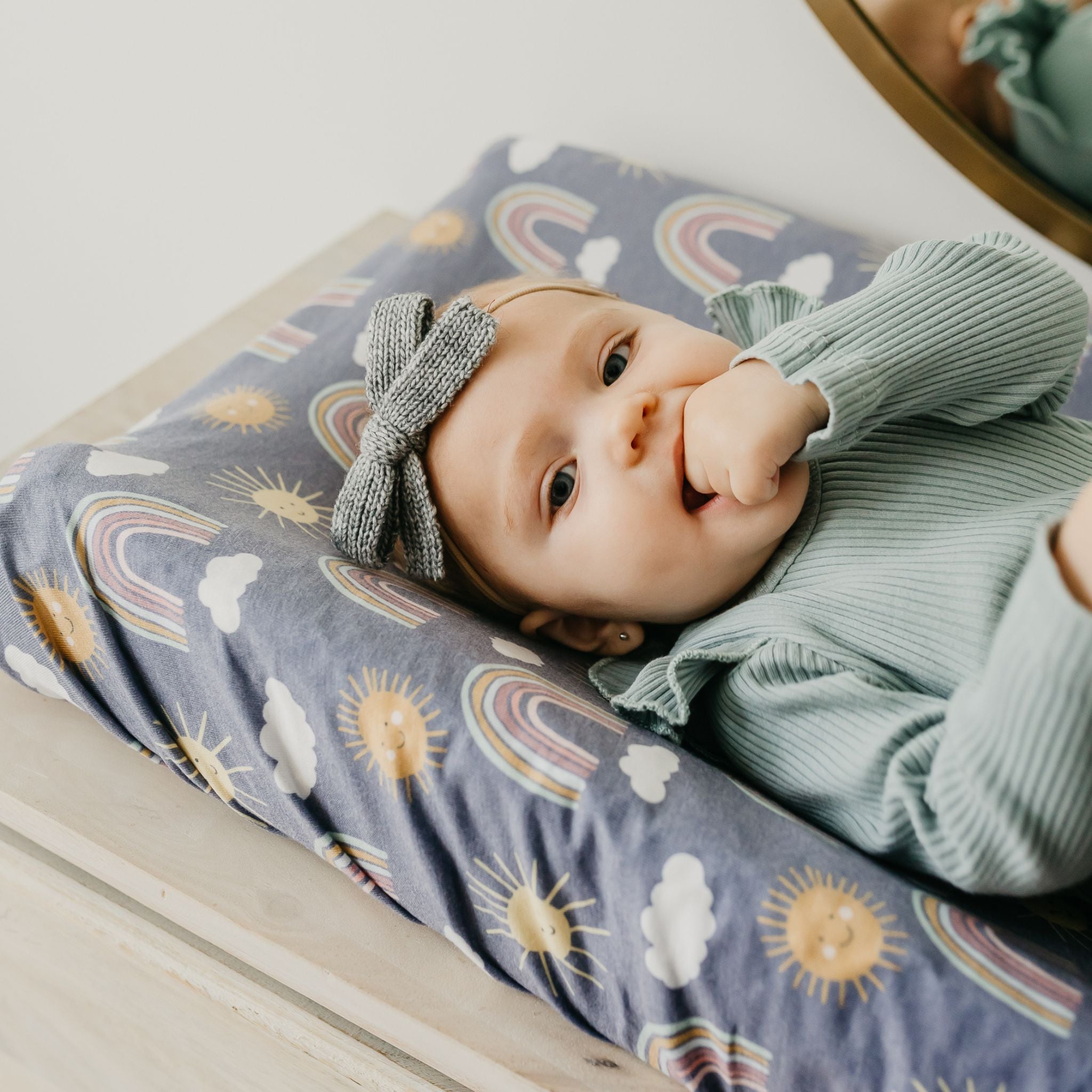 Premium Knit Diaper Changing Pad Cover - Hope