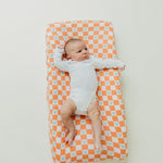 Premium Knit Diaper Changing Pad Cover - Mickey Mouse Check