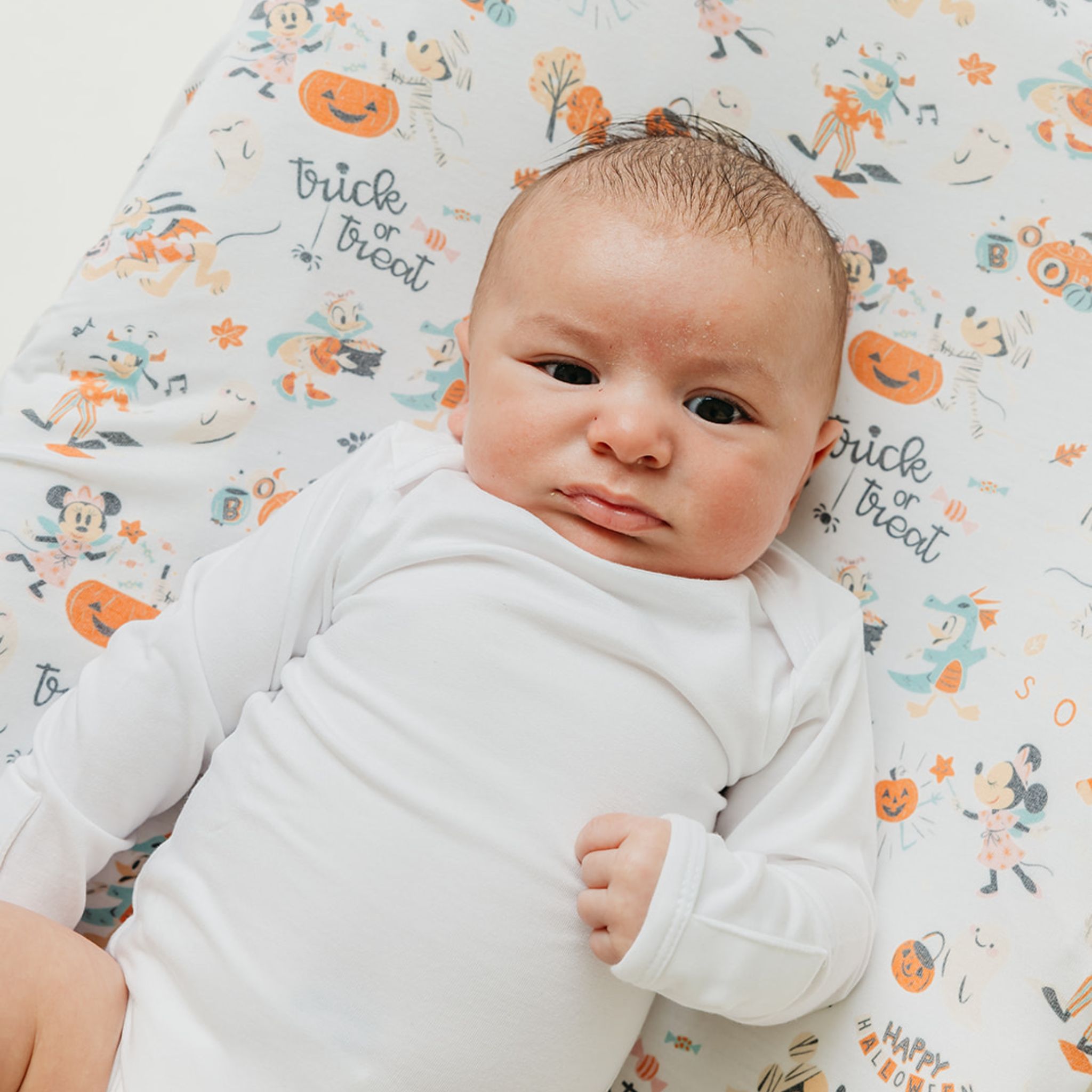 Premium Knit Diaper Changing Pad Cover - Mickey Mouse's Boo Bash