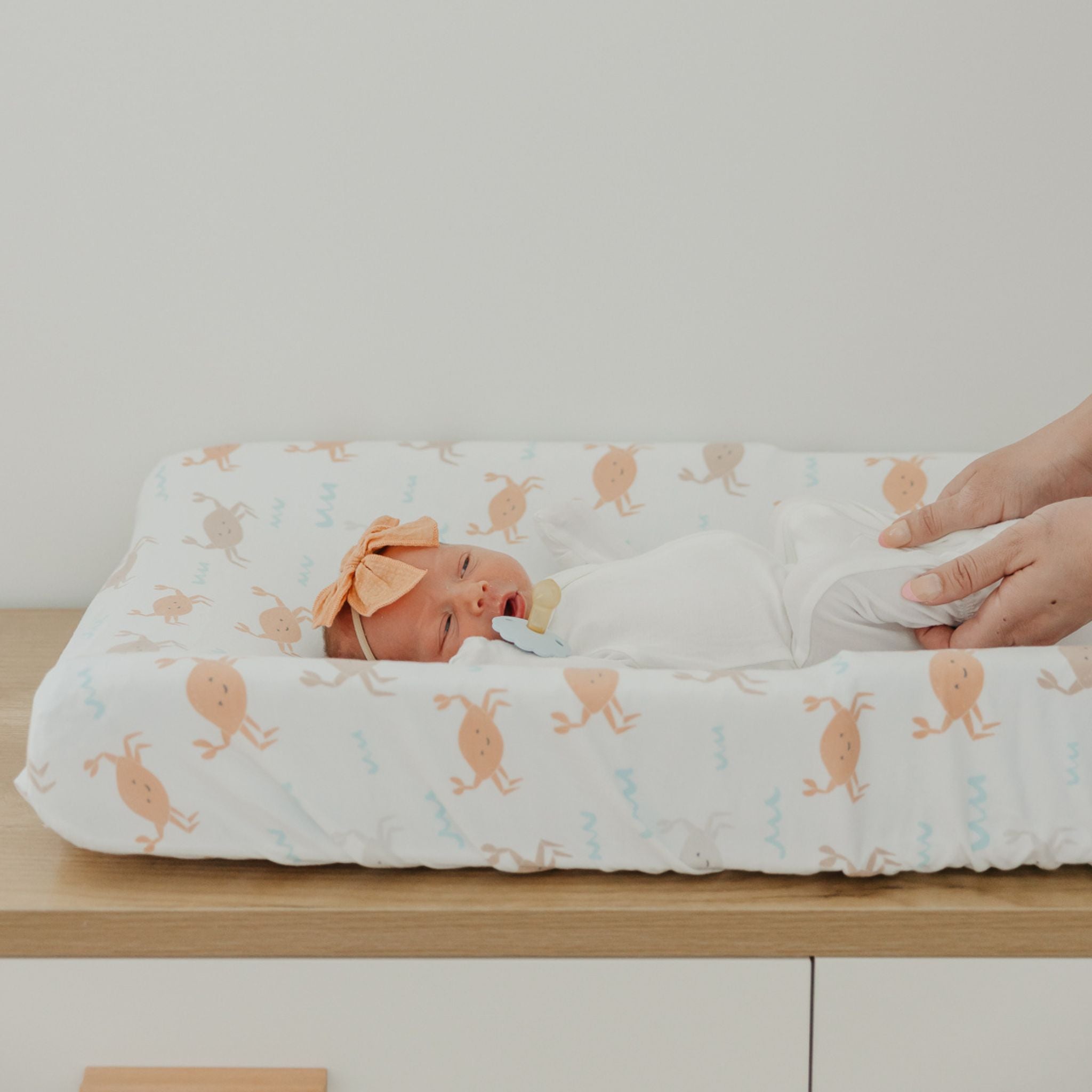 Premium Knit Diaper Changing Pad Cover - Tide