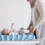 Premium Knit Diaper Changing Pad Cover - Waves