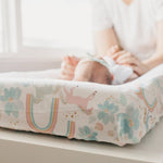 Premium Knit Diaper Changing Pad Cover - Whimsy