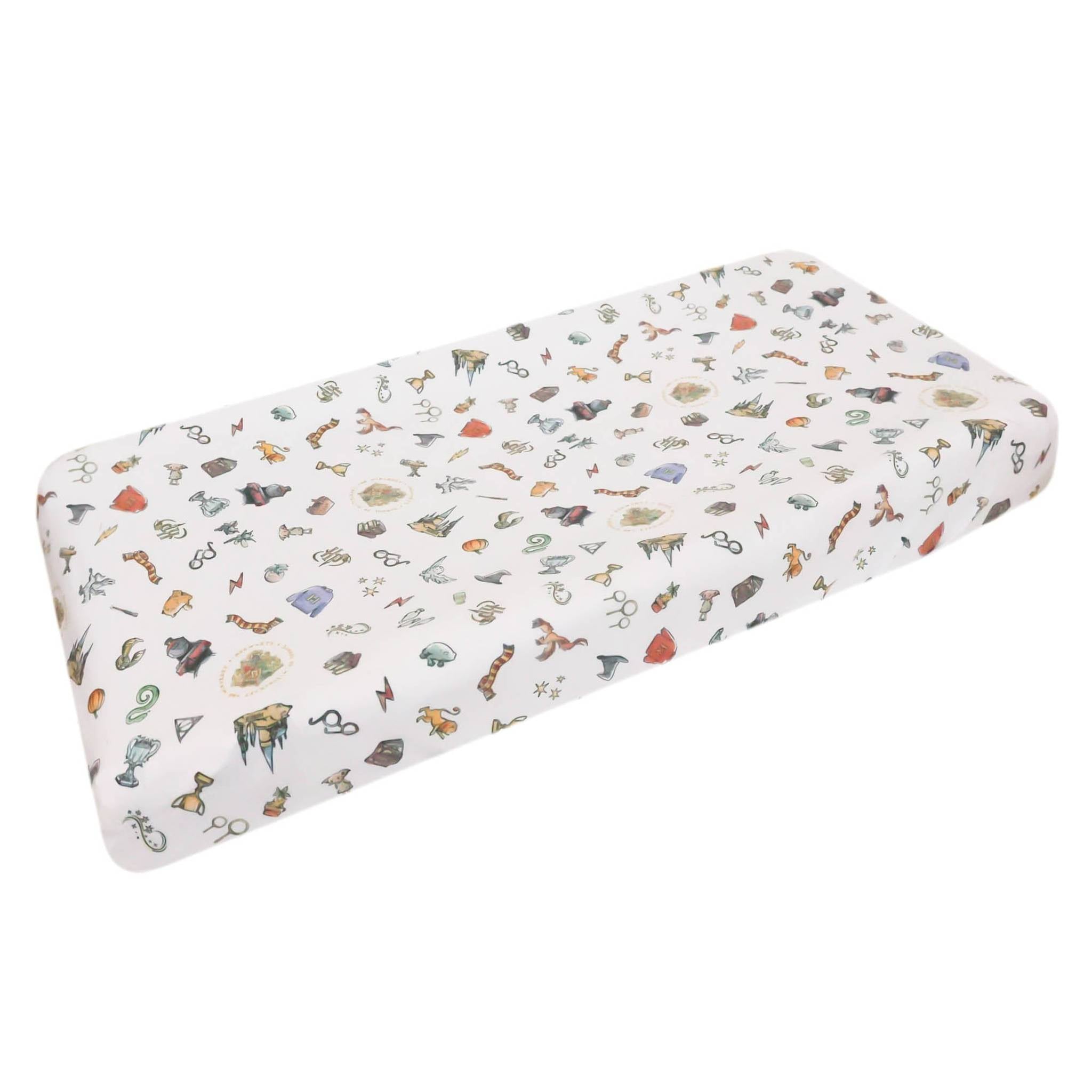 Premium Knit Diaper Changing Pad Cover - Wizarding World
