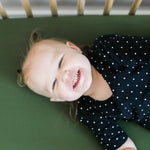 Premium Knit Fitted Crib Sheet - Alder