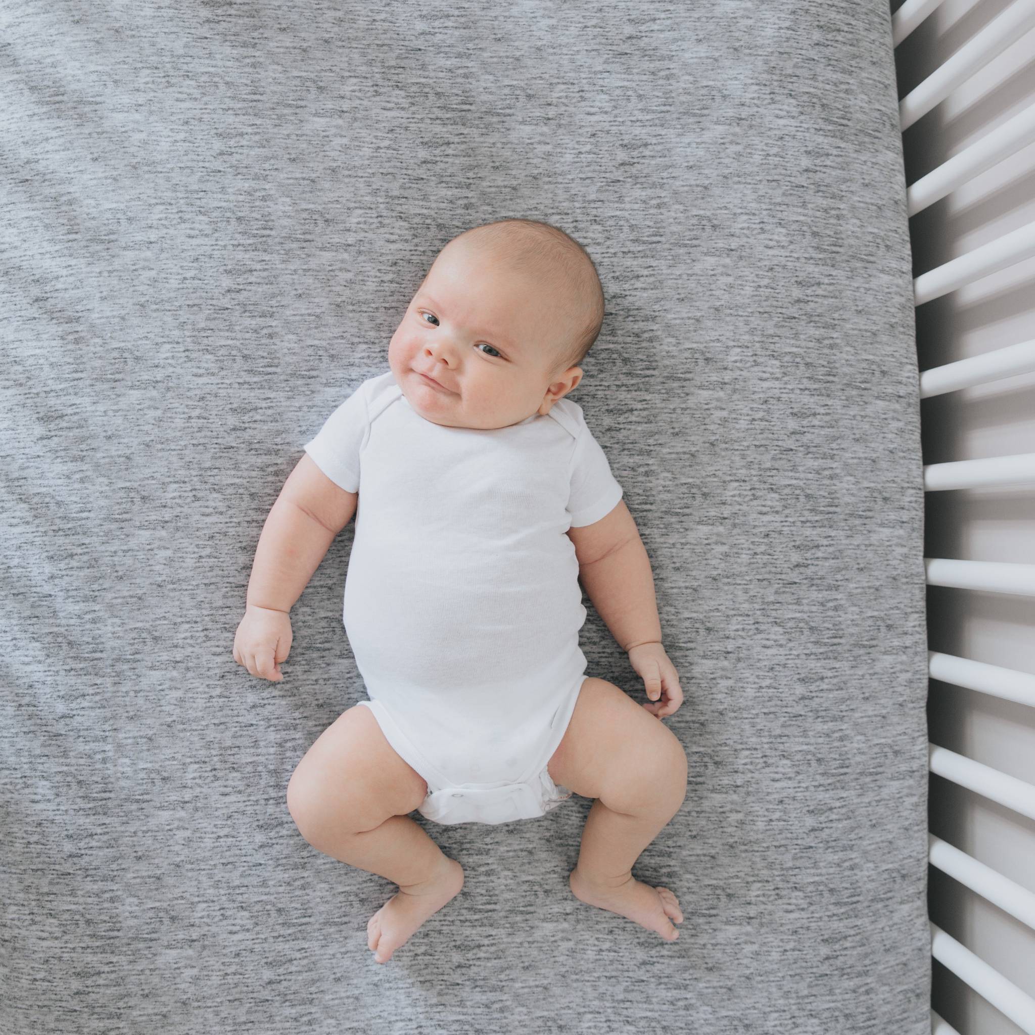 Premium Knit Fitted Crib Sheet - Asher