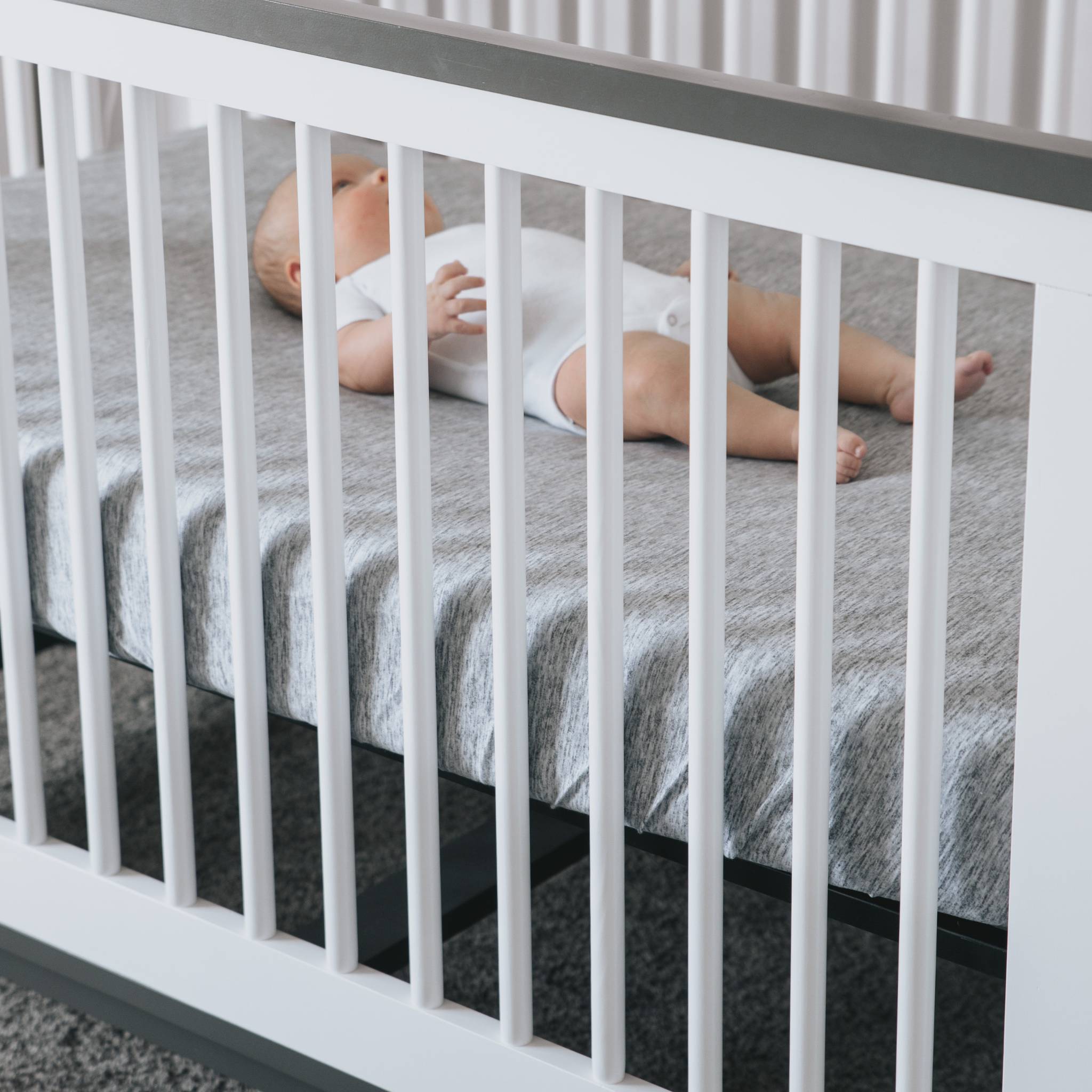 Premium Knit Fitted Crib Sheet - Asher