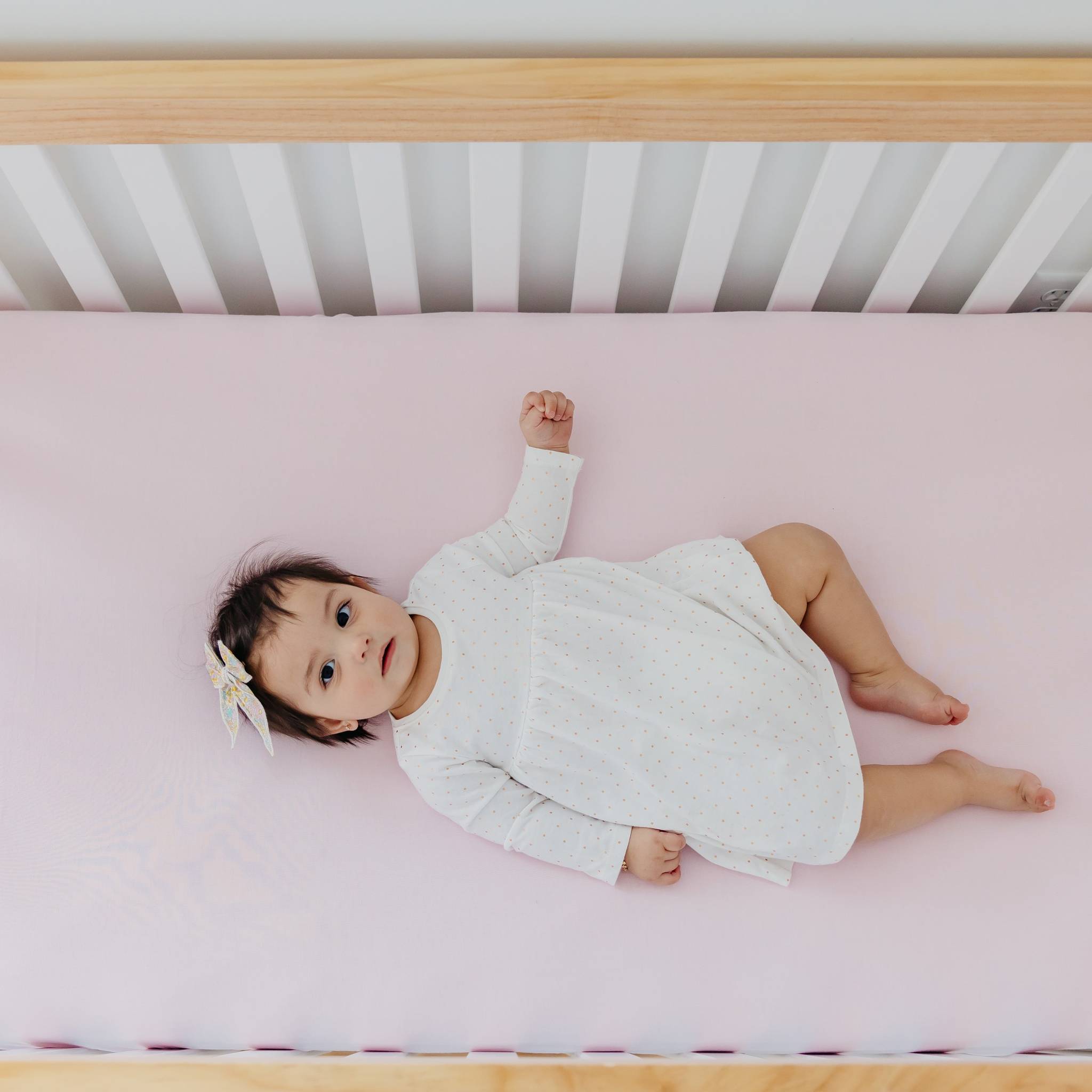 Premium Knit Fitted Crib Sheet - Blossom