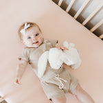 Premium Knit Fitted Crib Sheet - Blush