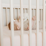 Premium Knit Fitted Crib Sheet - Blush