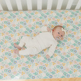 Premium Knit Fitted Crib Sheet - Clara