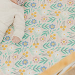 Premium Knit Fitted Crib Sheet - Clara