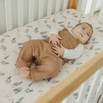 Premium Knit Fitted Crib Sheet - Cody