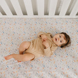 Premium Knit Fitted Crib Sheet - Cosmos