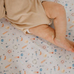 Premium Knit Fitted Crib Sheet - Cosmos