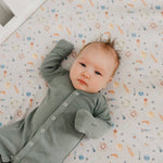 Premium Knit Fitted Crib Sheet - Cosmos