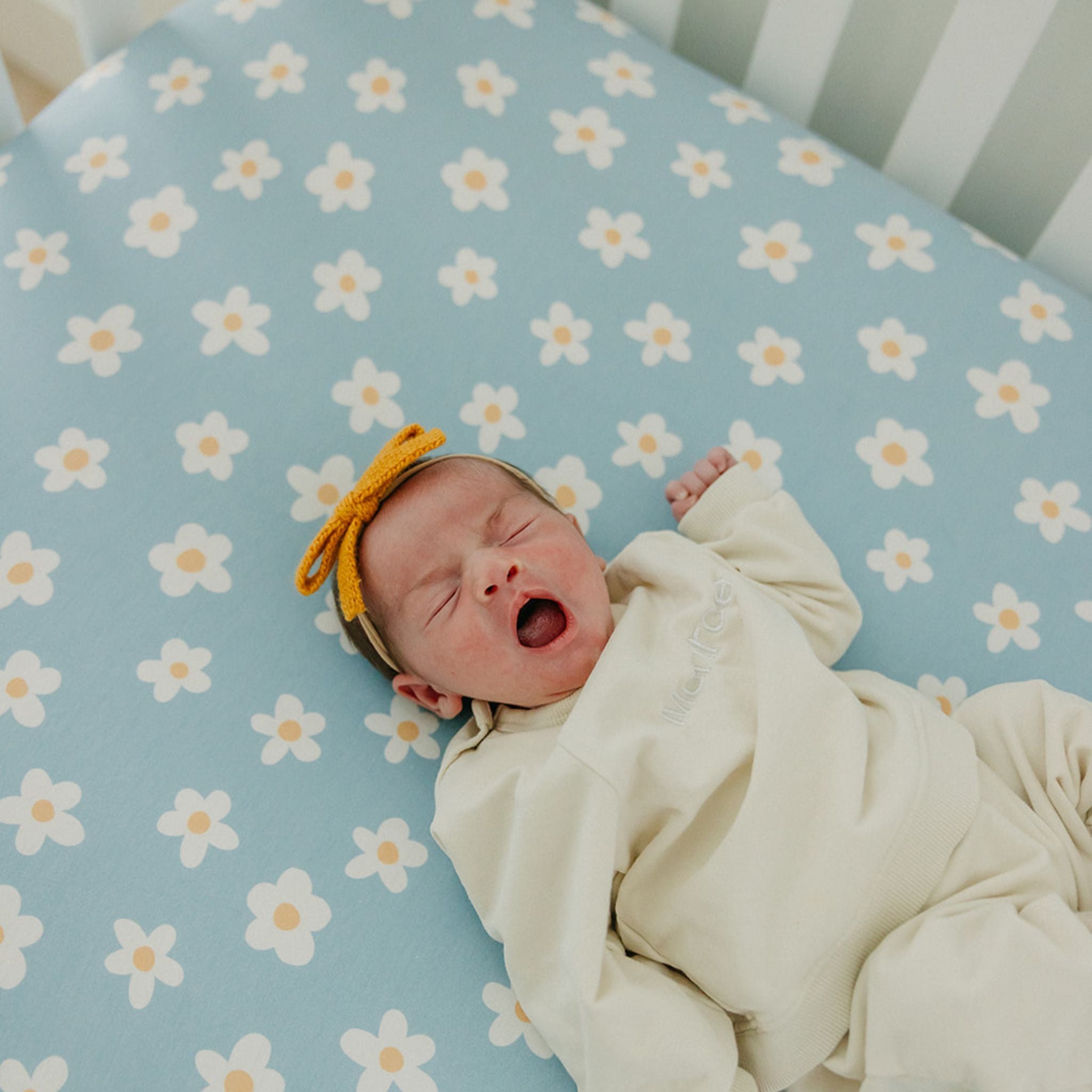 Premium Knit Fitted Crib Sheet - Della