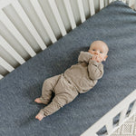 Premium Knit Fitted Crib Sheet - Denim